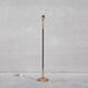 Pair of Leather and Brass Mid-Century Einar Bäckström Floor Lamps