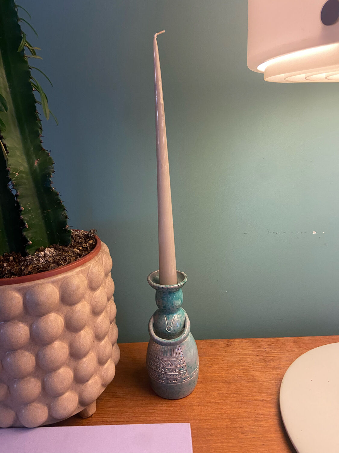 Vintage ceramic candle holder