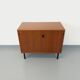 Small vintage storage unit in modernist Scandinavian style in teak from the 60s