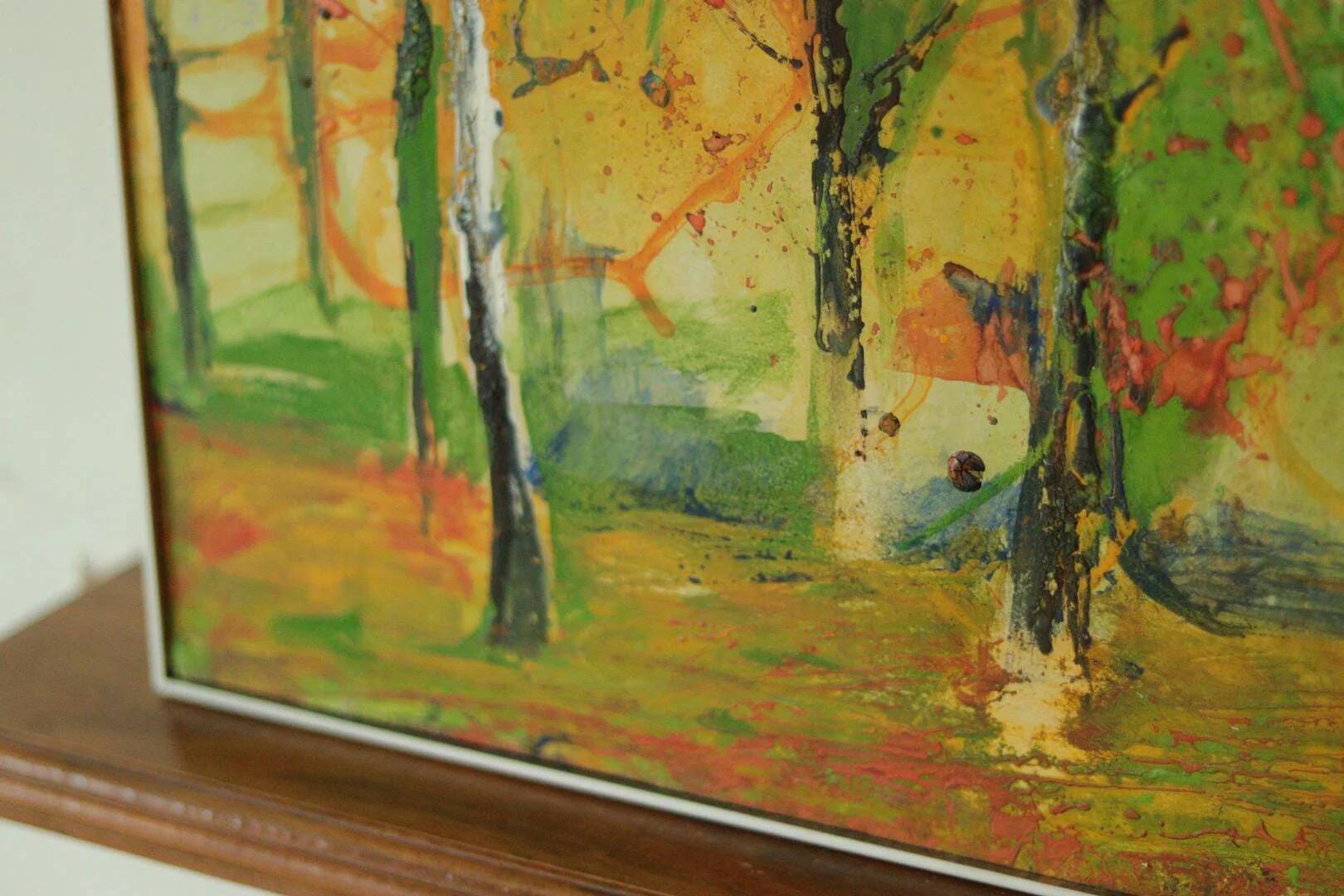 Oil on panel "Autumn Forest" by Bodin