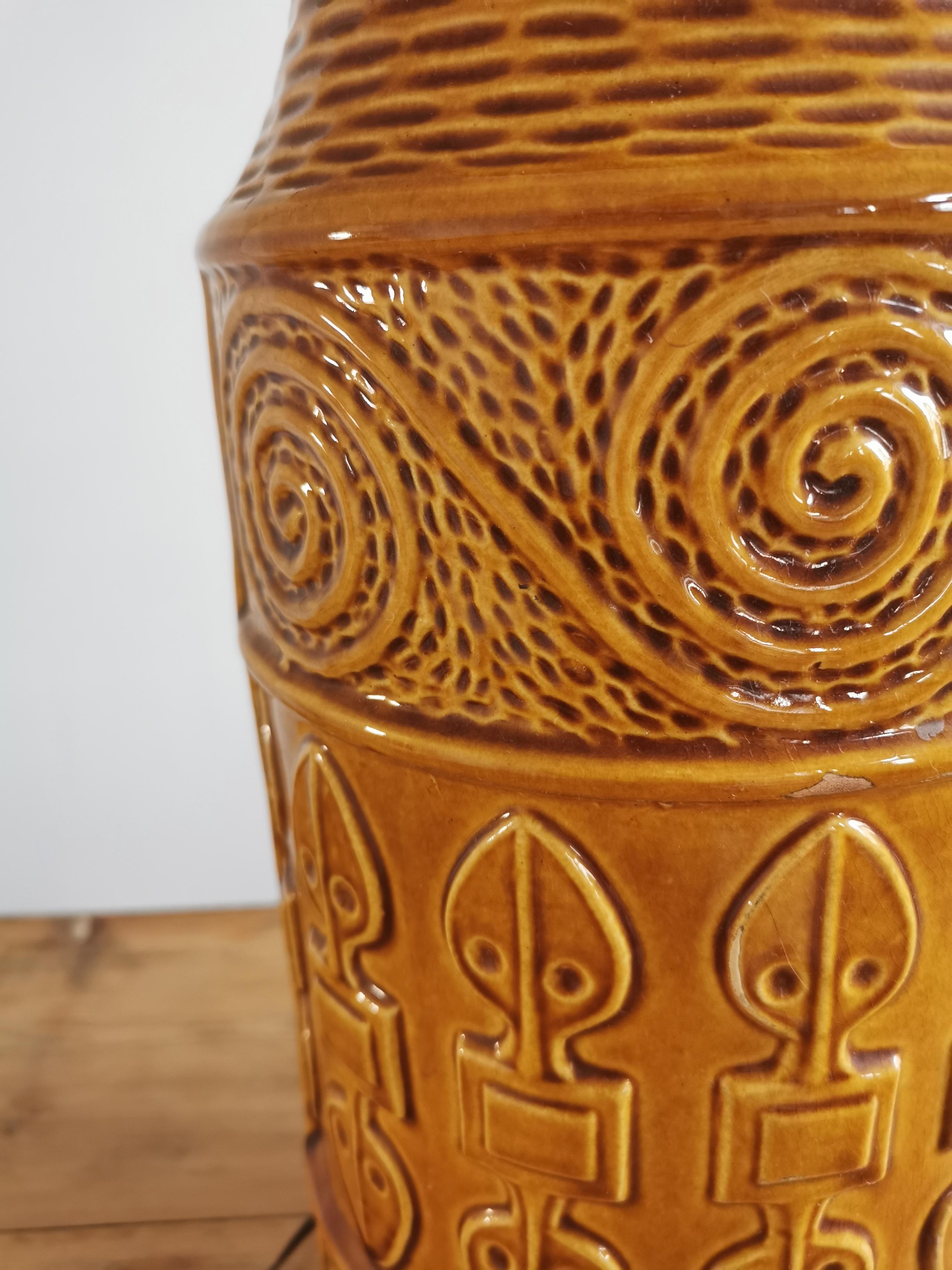 Ceramic lamp Scheurich circa 50s