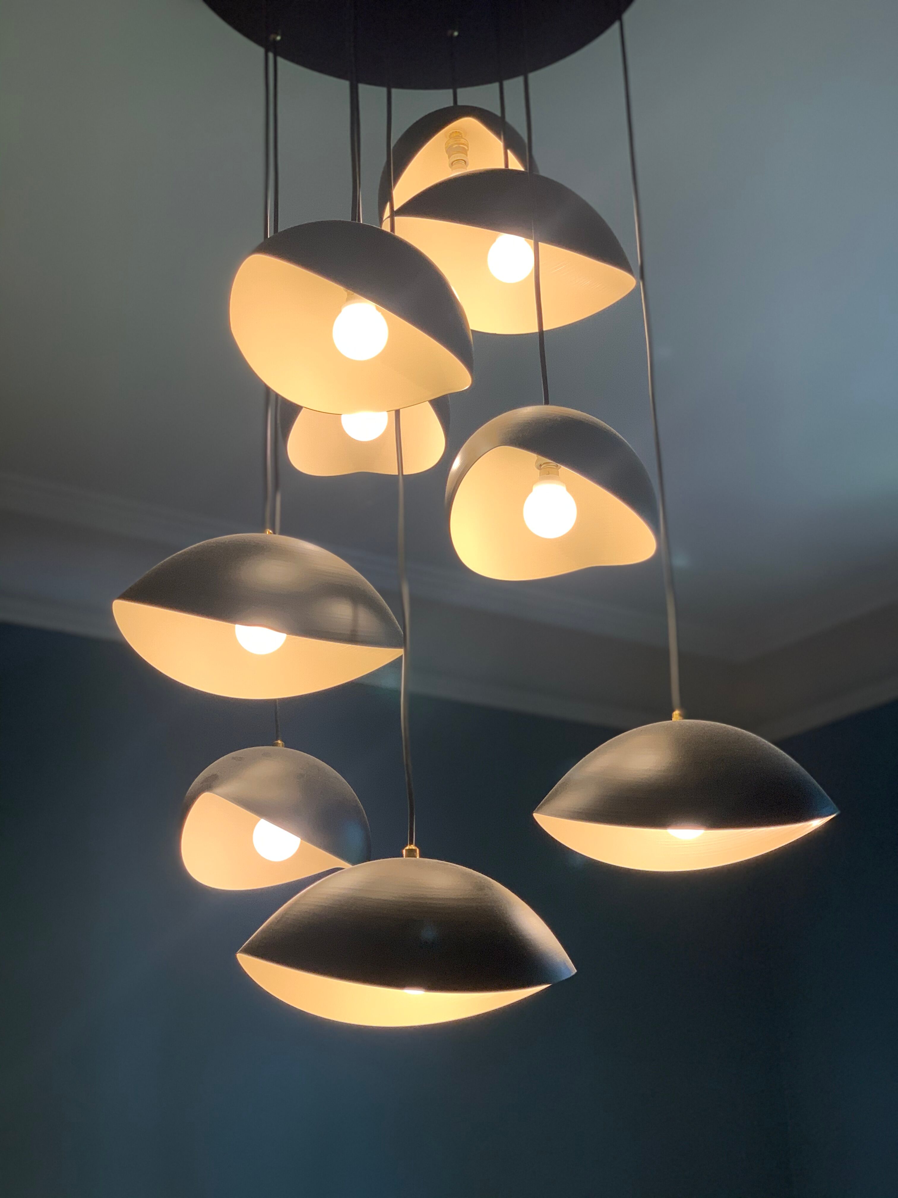 Recent hanging lamp in the style of the 50s