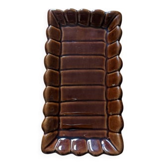 Vide poche en céramique marron