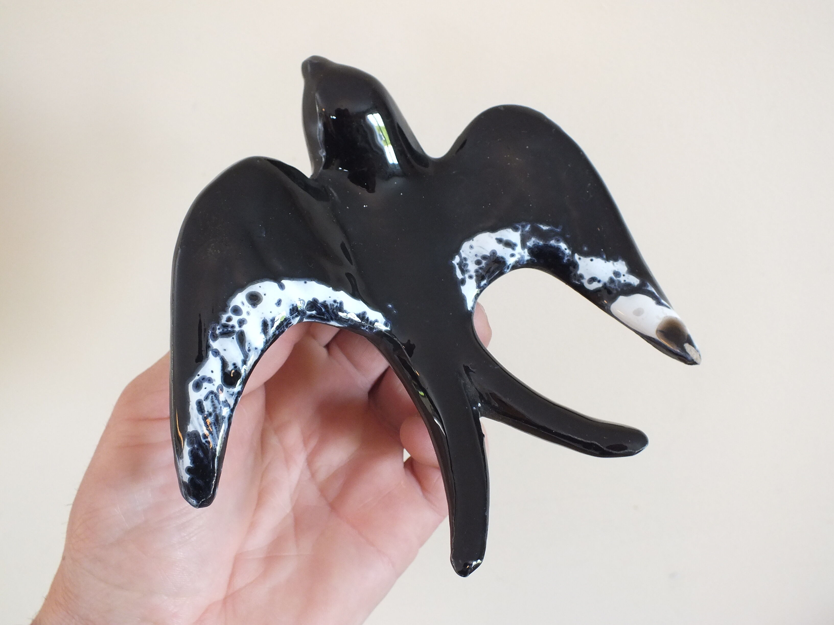 4 vintage swallows - tiled wall decoration