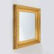 Miroir mural baroque en bois doré à facettes, France 1850