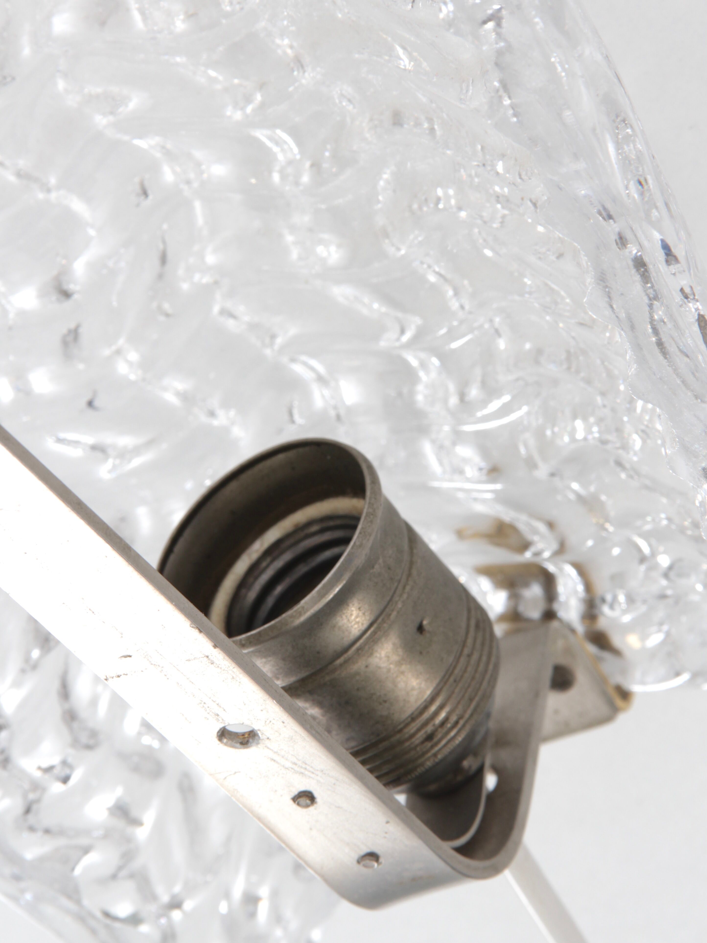 Pair of Scandinavian crystal sconces