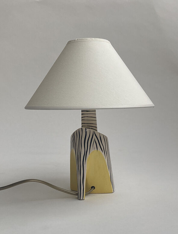 Vintage 1950s ceramic lamp