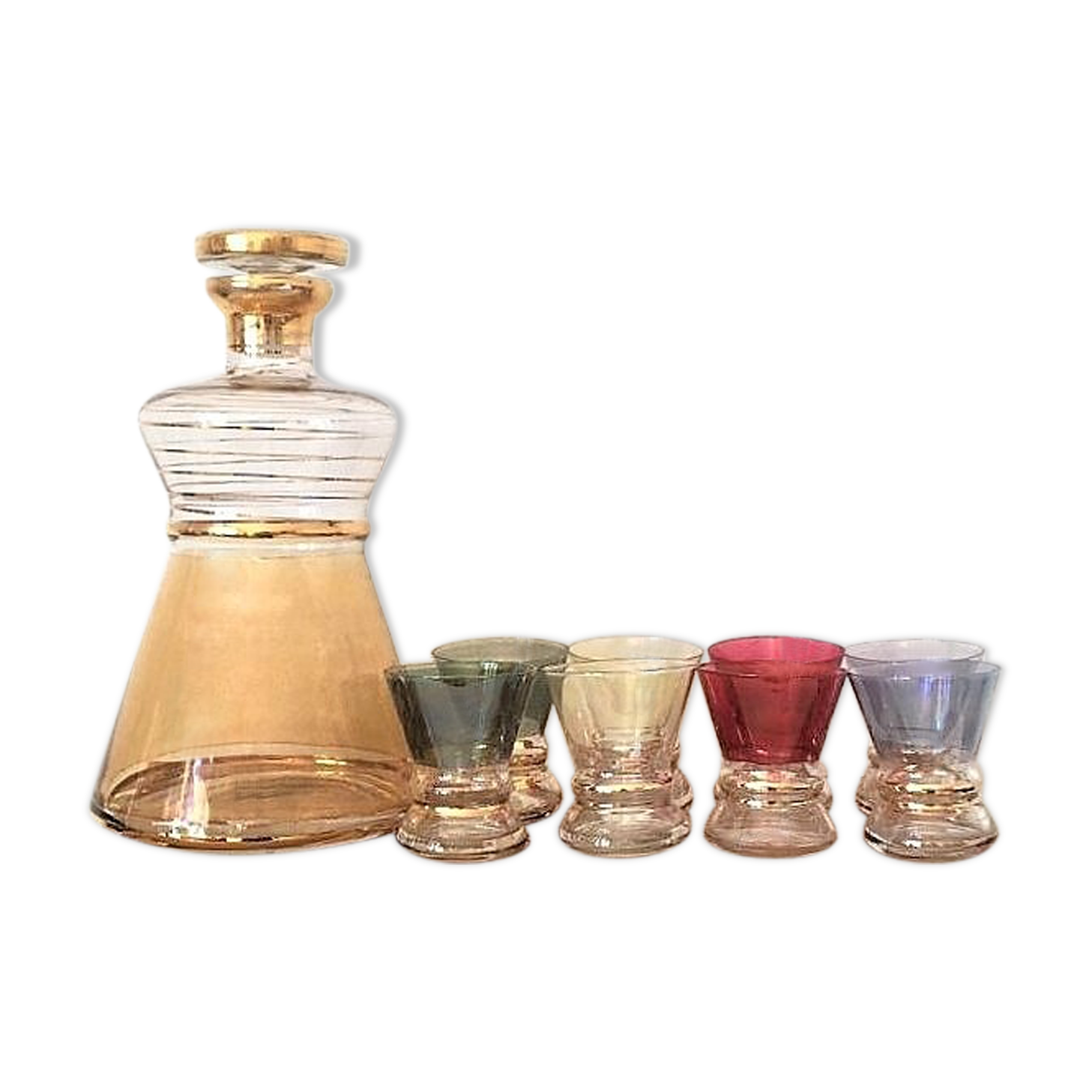 Carafe and 6 glasses 50/60