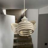 Sapce Age pendant lamp in white metal