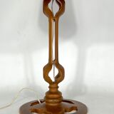 Lampe de table en bois italien vintage des années 50
