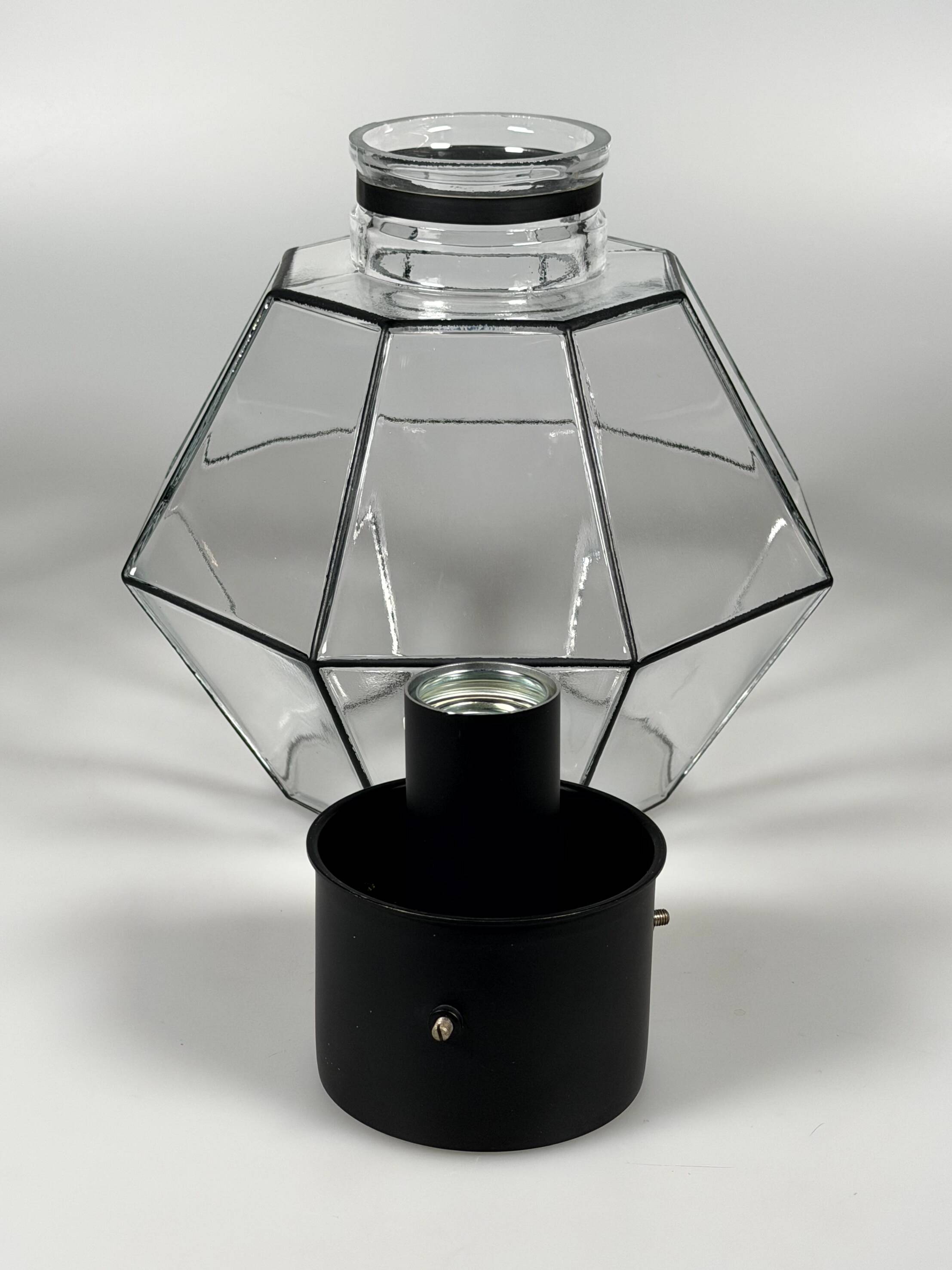 1960s 1970s Ceiling Lamp by Glashütte Limburg Germany Space Age Design