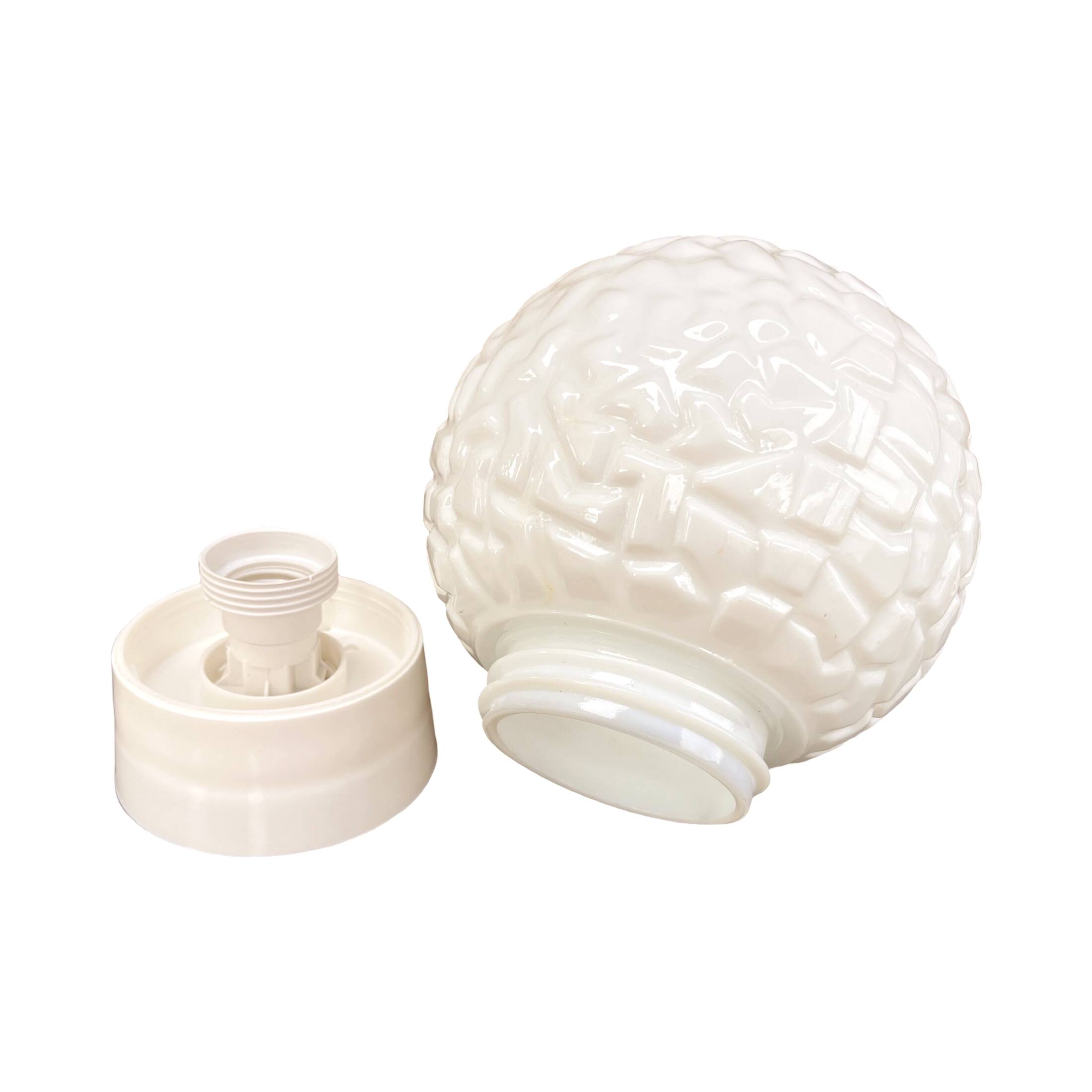 Spherical globe wall lamp, Elektrosvit Nové Zámky, Czechoslovakia, 1960s.