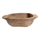 Large antique solid wood bowl (c.1900) #1