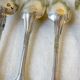Set of 8 vintage silver plated soup spoons