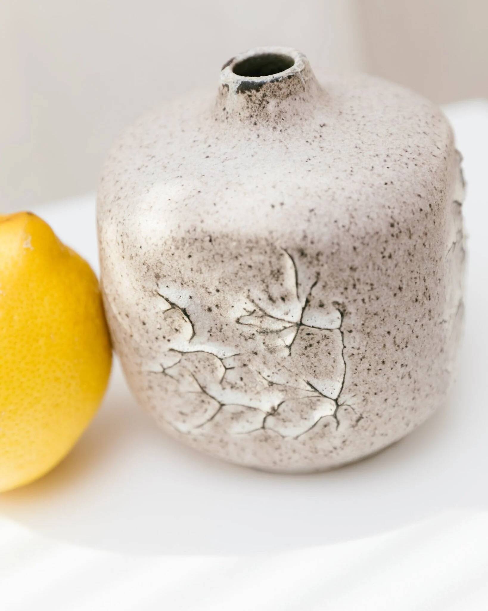Beige Ceramic Vase by Heiner Hans Körting Studio, 1970s German Dornburg Studio Pottery