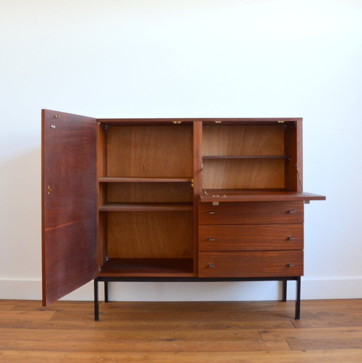 Storage cabinet / Bar / Secretary Pierre Guariche for Meurop Belgium 1960s