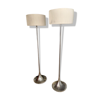 Lampadaires kare design plisse ancien vintage luminaire design lamp