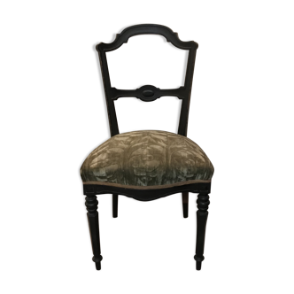Chaise XIXe en bois noir