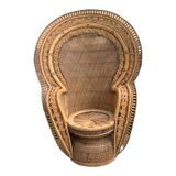 Emmanuelle vintage rattan armchair
