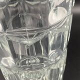 Vase en verre à facettes