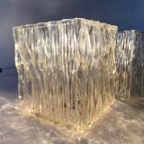 Pair of vintage plexi cube wall lights