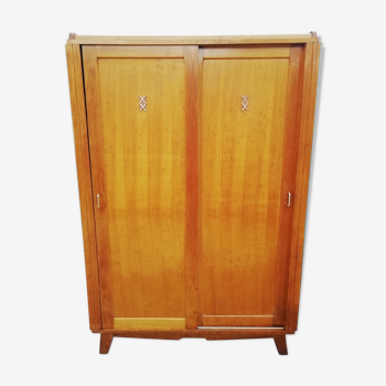 Armoire chêne clair années 60