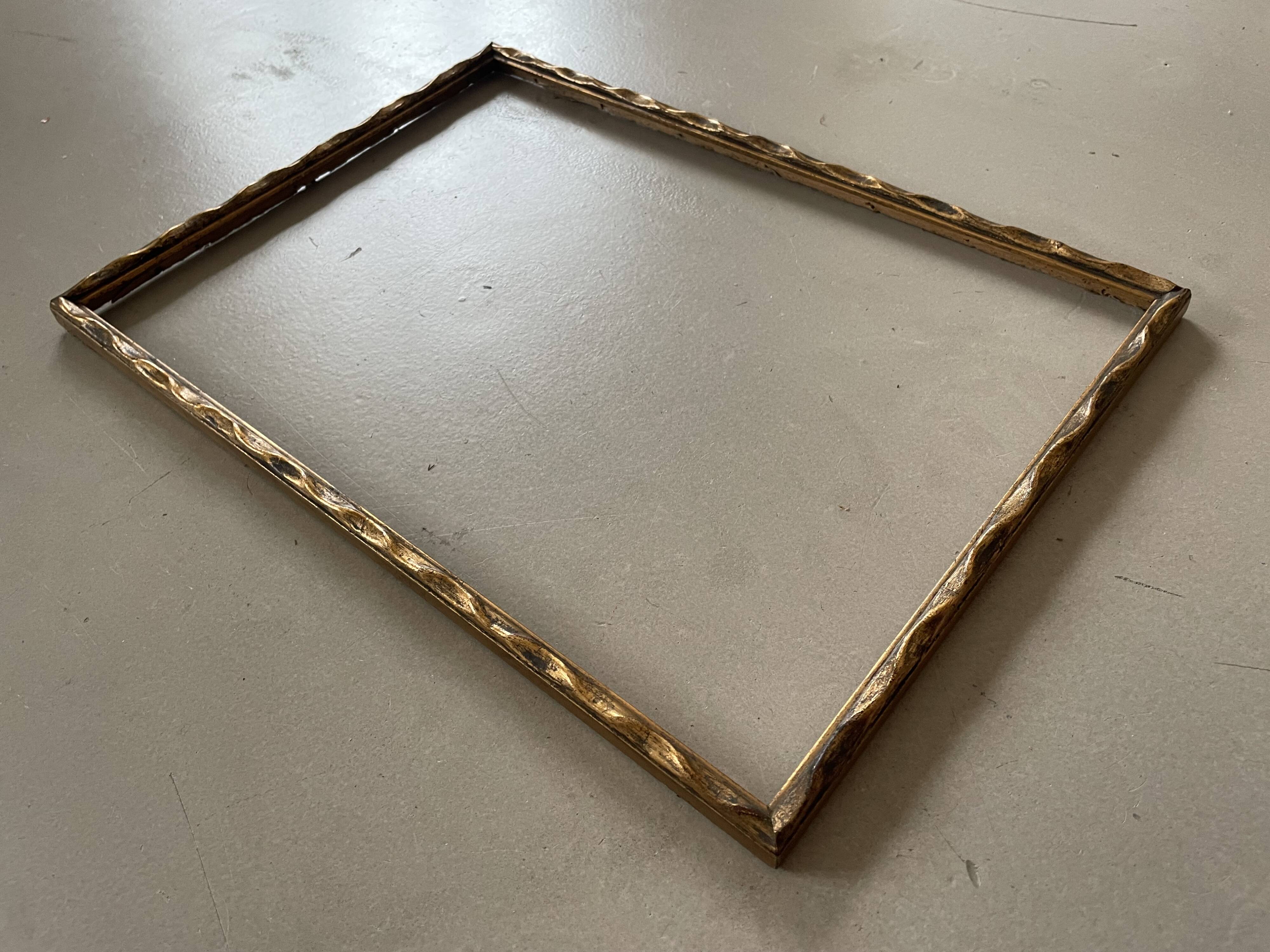 Old golden frame 25x35cm