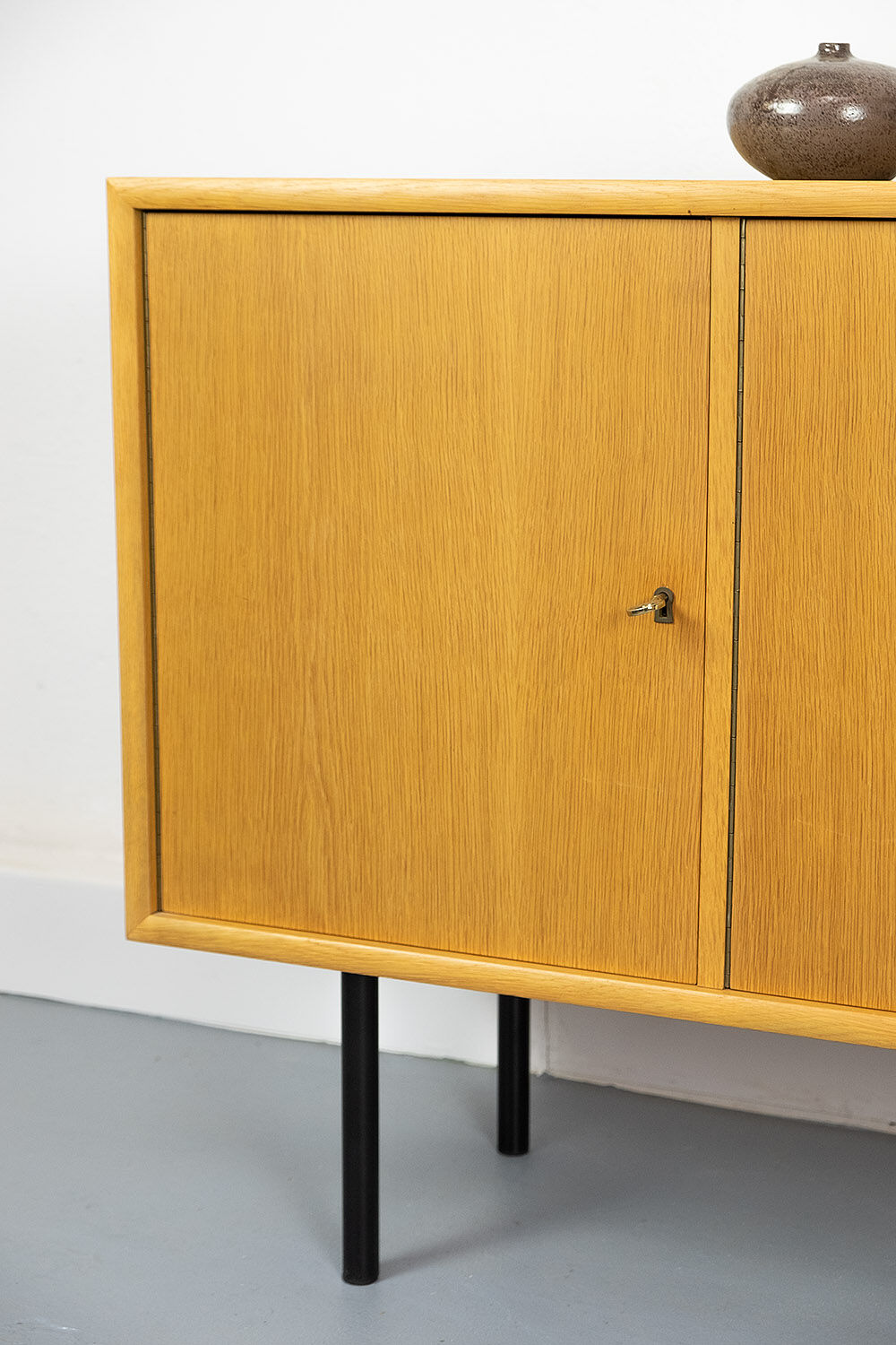 Mid-century light oak sideboard from wk furniture, 1970s
