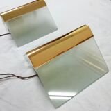 Wall light "Metalarte" glass 1970s