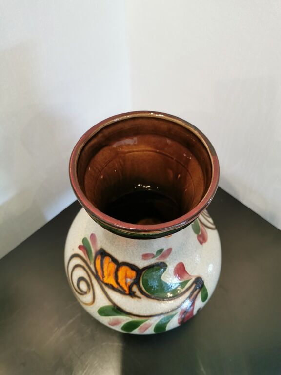 Colorful ceramic vase Vintage Scheurich 70