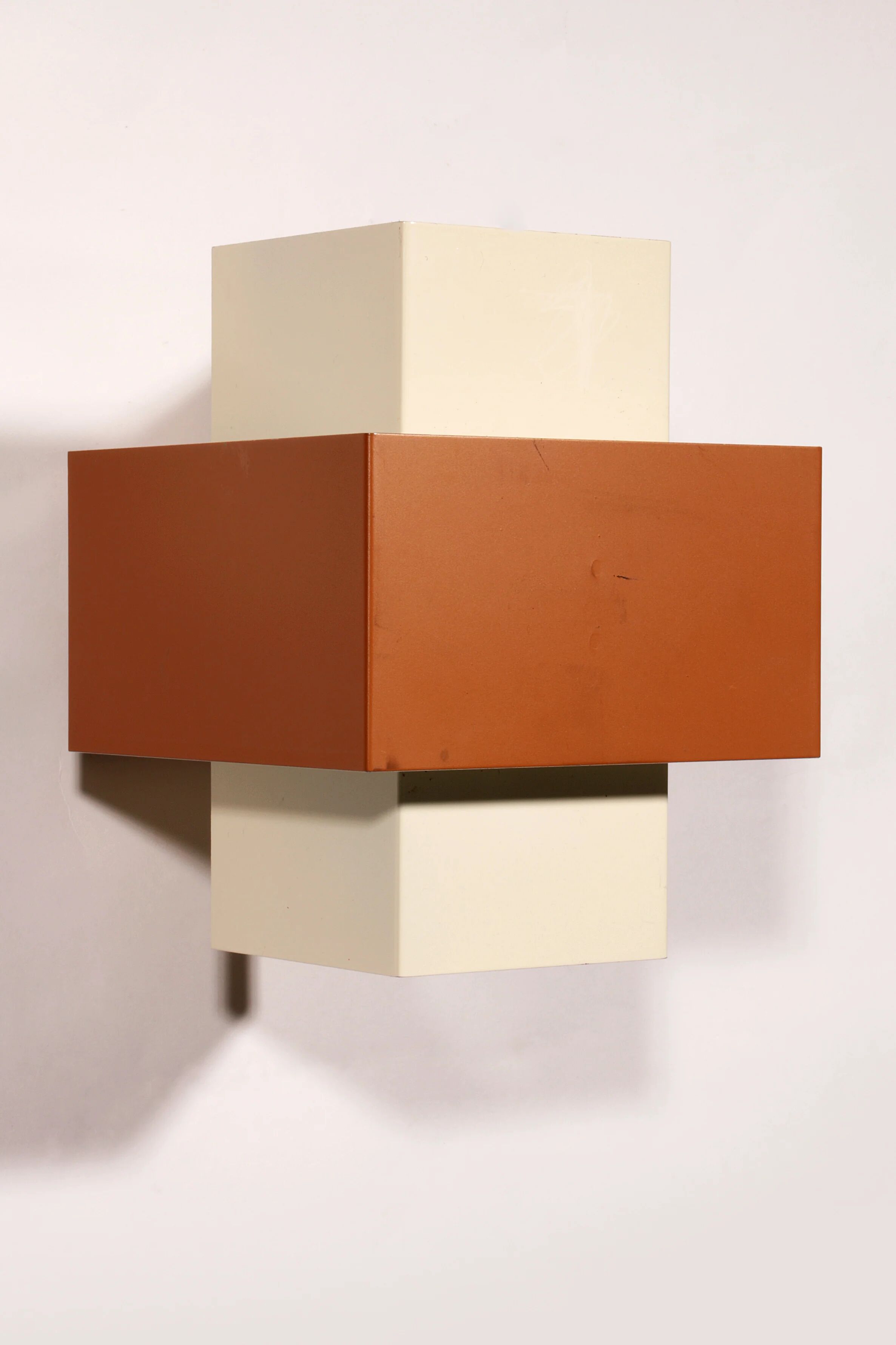 Pair of geometric Philips wall lights, 1960