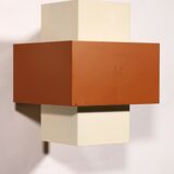 Pair of geometric Philips wall lights, 1960