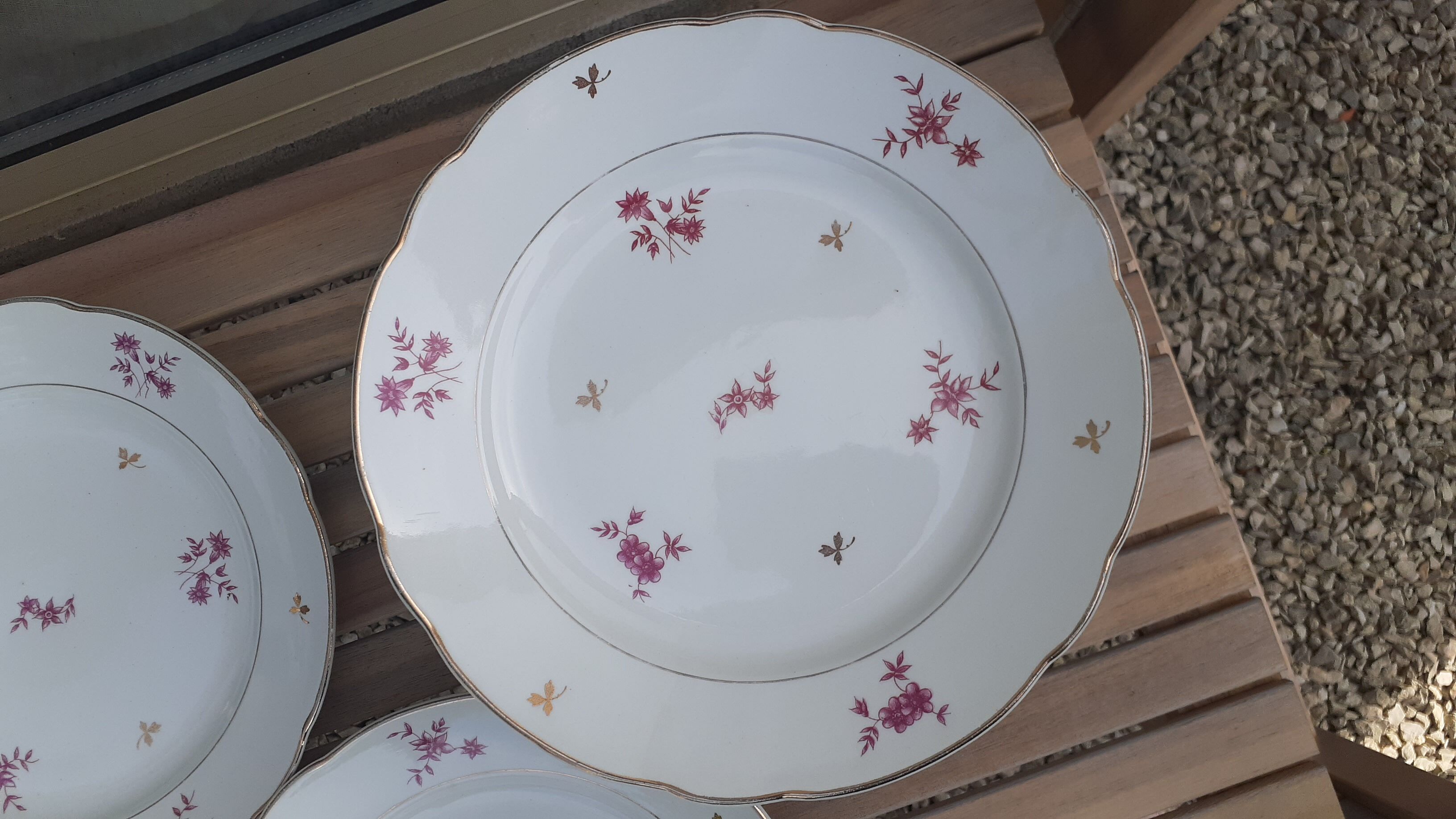 Plates sarreguemines digoin model aurore