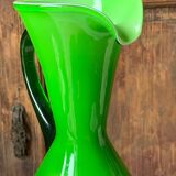 Empoli glass vase/carafe/ewer, 1960s
