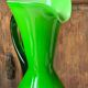 Empoli glass vase/carafe/ewer, 1960s