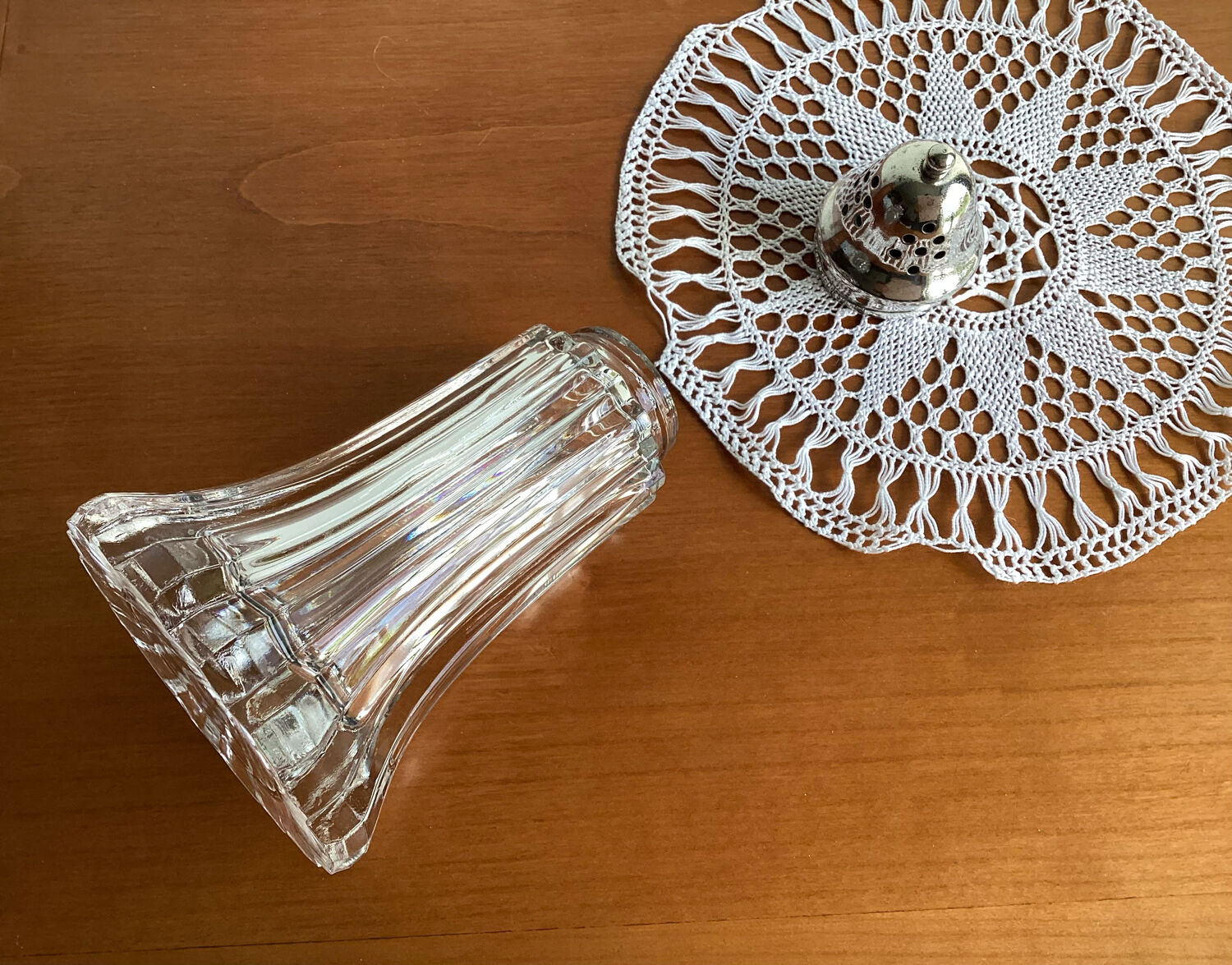 Sprinkler silver metal cap England