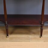 Console in mahogany and marble, Louis XVI period – late 18th century.