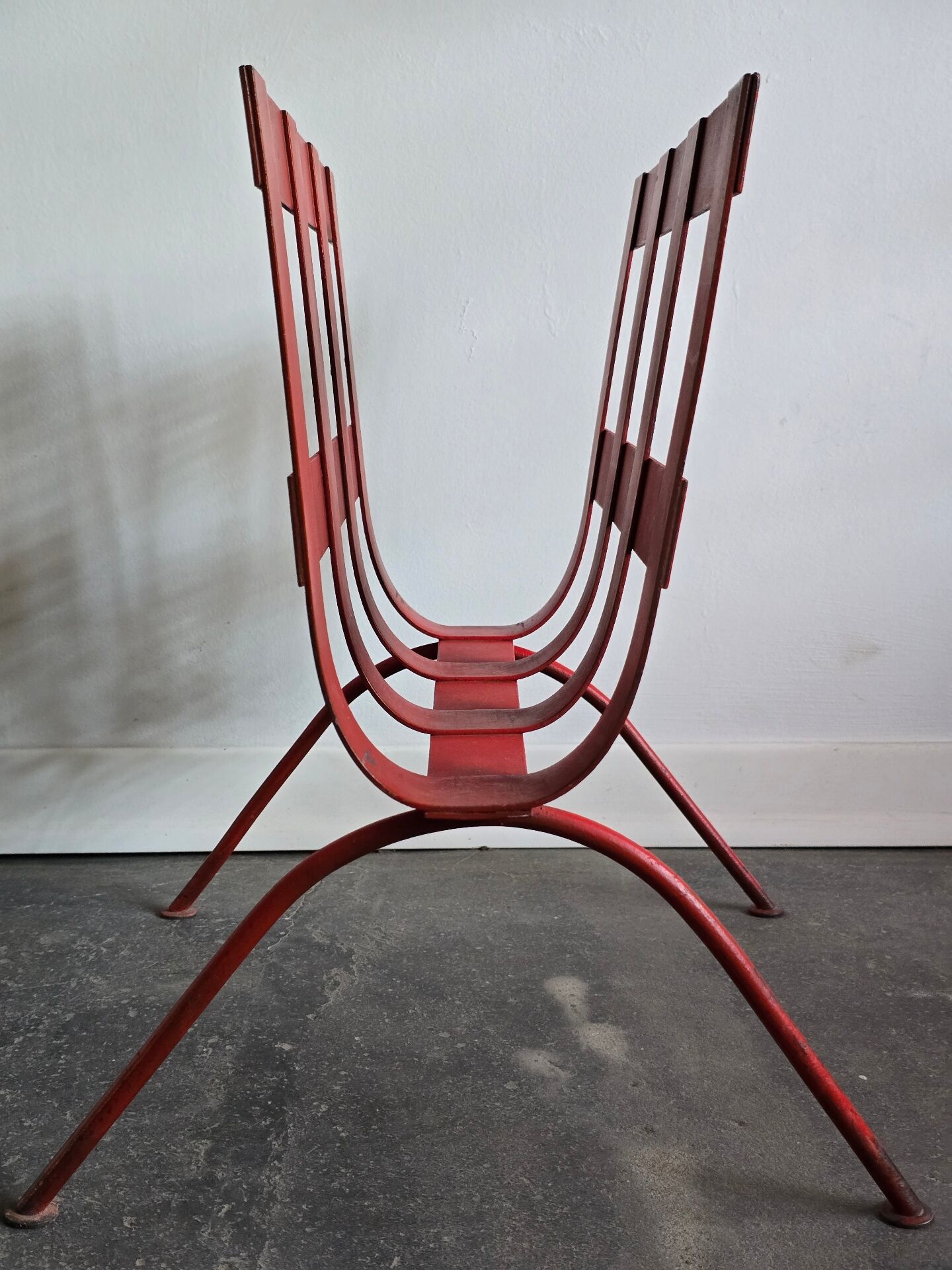 70s Metal Stand for Newspaper, Towel or Wood