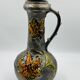 Large vintage floral relief vase