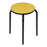Yellow vintage stool