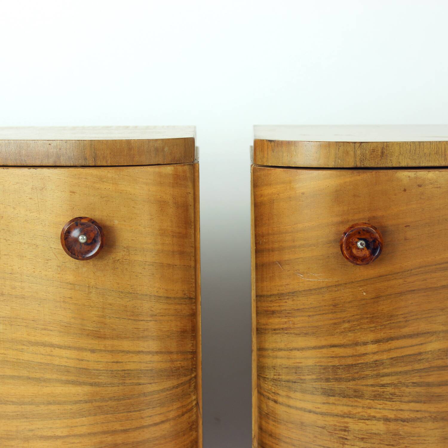 Art Deco Bedside Tables By Jindřich Halabala For Up Závody, 1930s