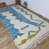 Handmade wool Berber rug 312 X 193 CM