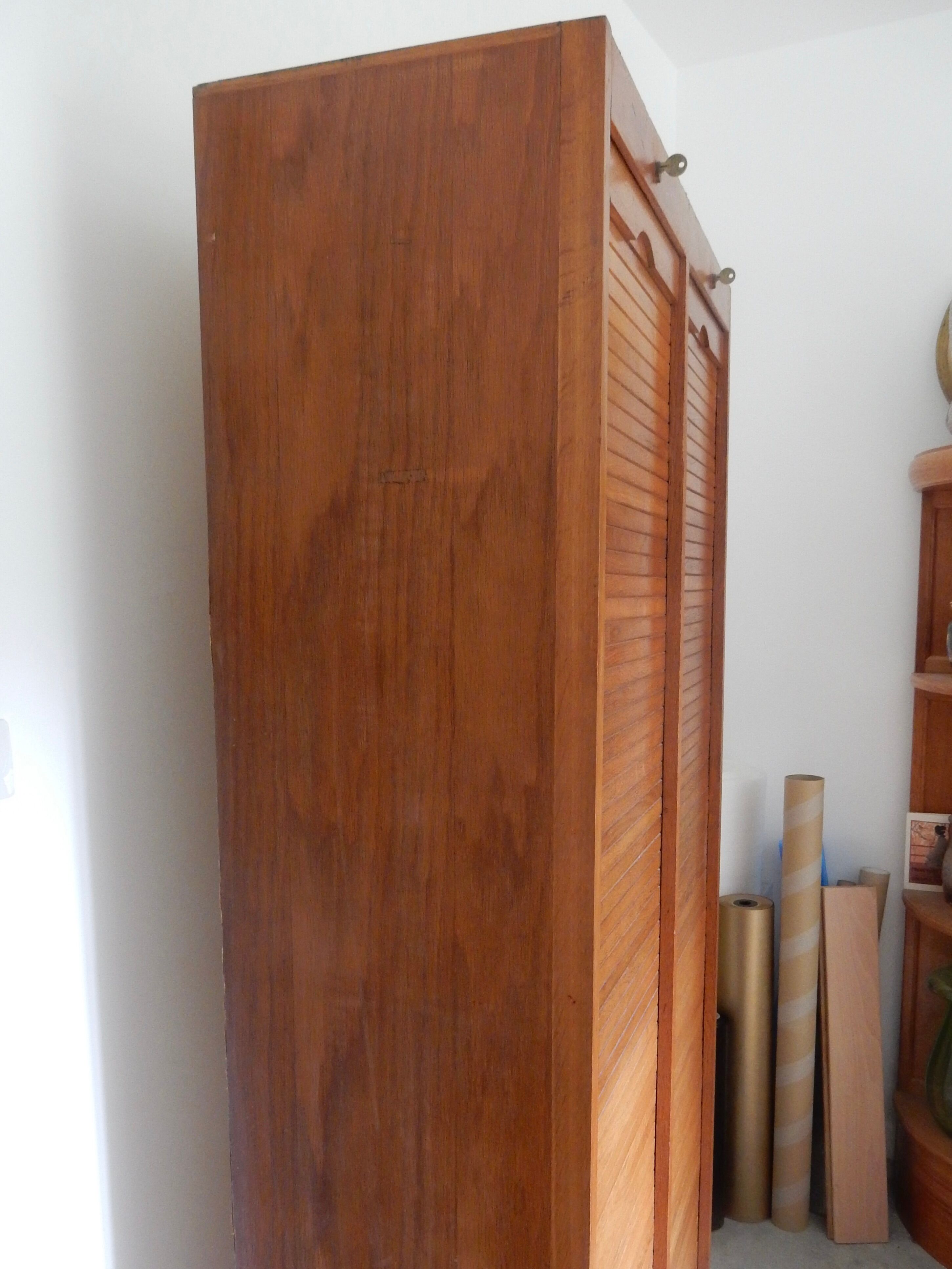 Double wooden curtain binder