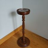 Turned wooden ashtray holder