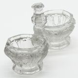 Vintage pressed glass salt shaker