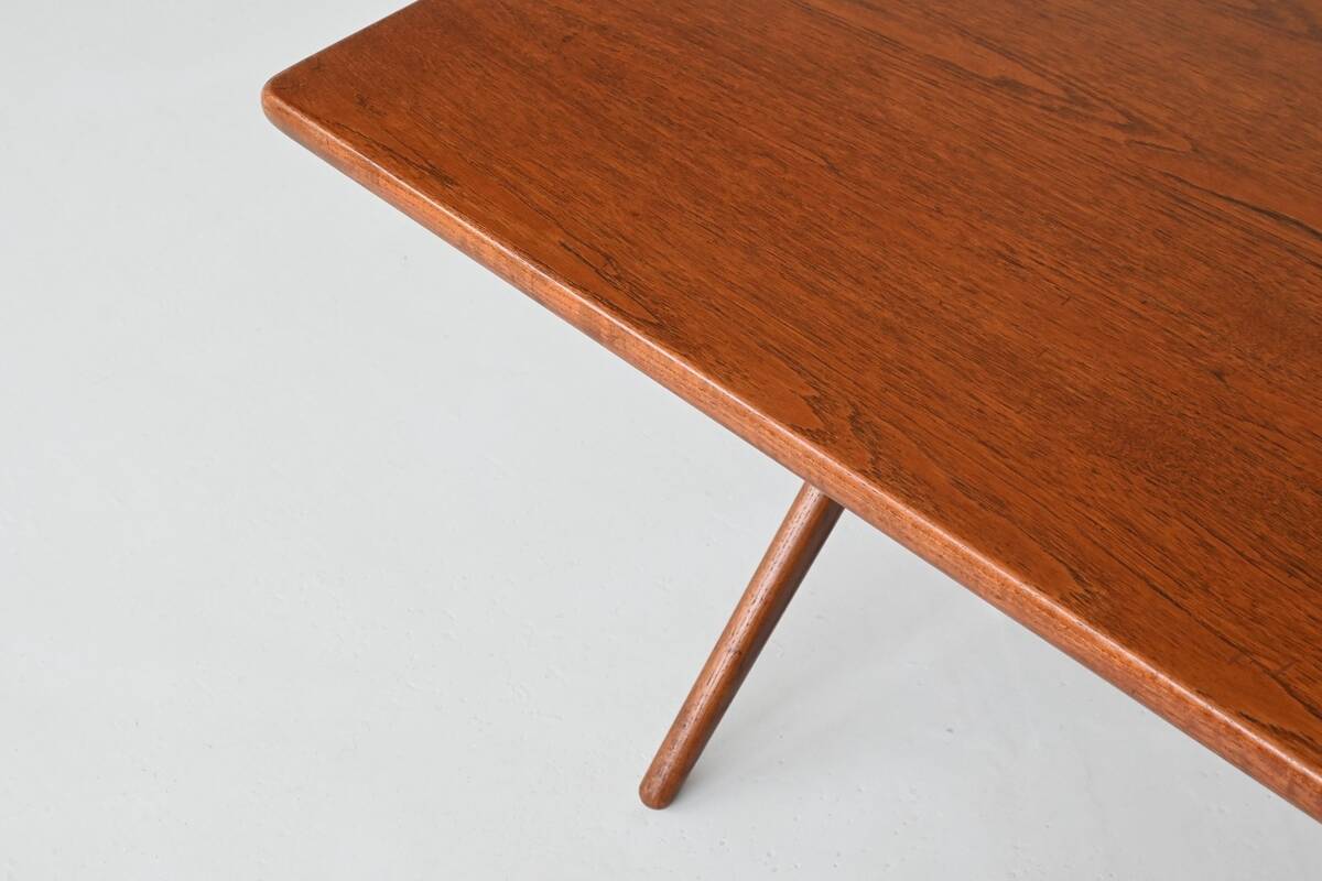 Hans Wegner's AT 303 cross-legged dining table, Andreas Tuck, Denmark, 1950