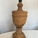 Classic neo-classic wooden baluster lamp in washed XL wood