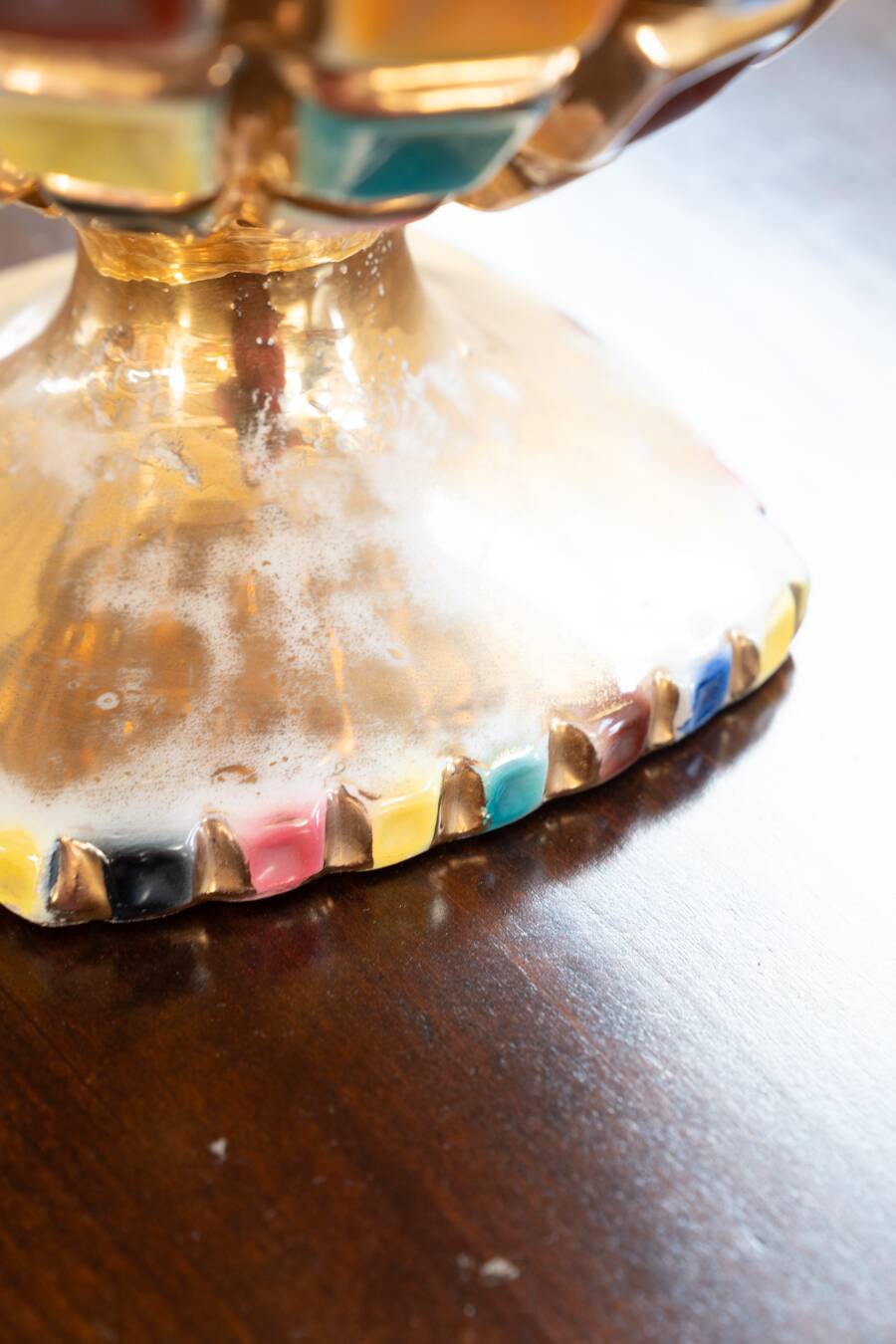 Colorful ceramic vase, 1960