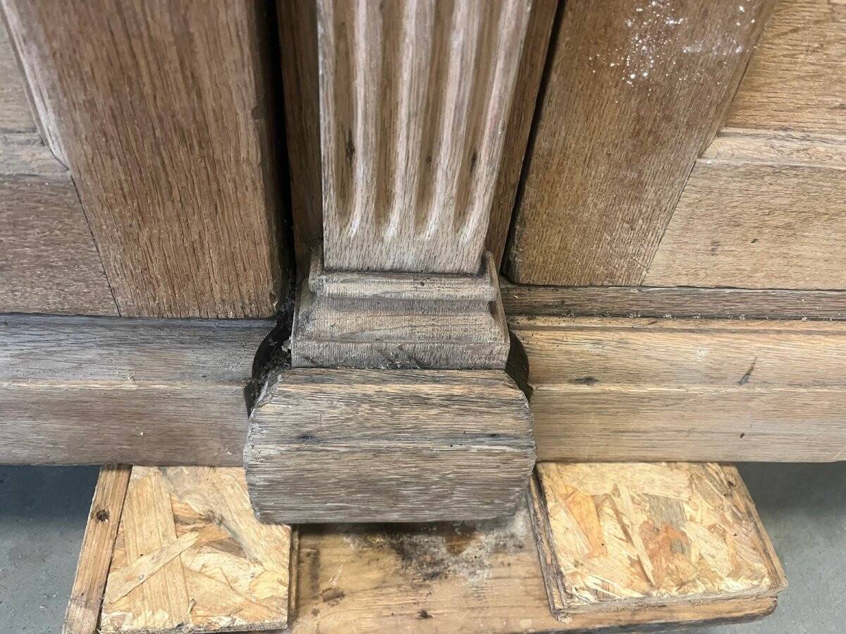 Large oak shop counter