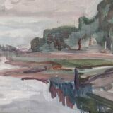 Marine oil on canvas signed